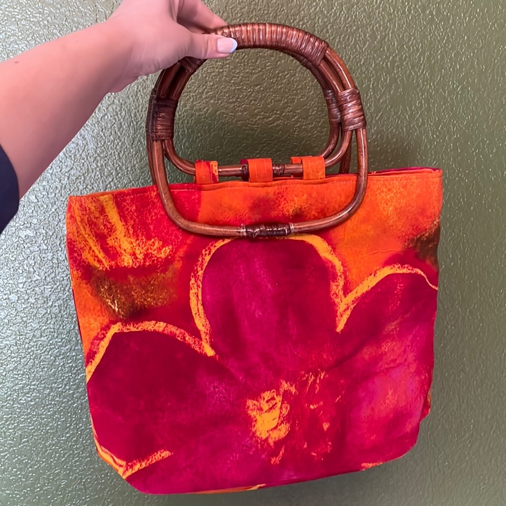 Vintage Bamboo Hawaiian Purse